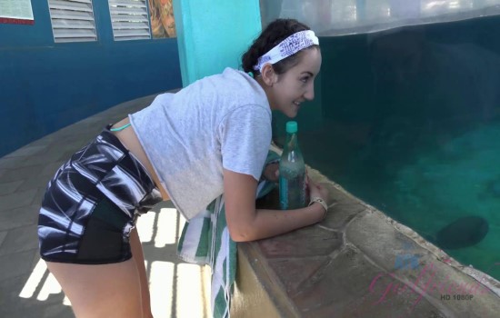 ATKGirlfriends – Jade Amber – Jade meets some dolphins, has a luau, and gets off in the car with you