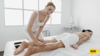 MassageRooms 21 01 23 Alya Stark, Sydney Love – 69 facesitting lesbians oil massage